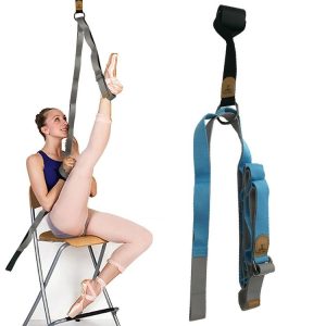 Taekwondo Ballet Dance Yoga Supplies Horizontal Open Rigid Strips Stretching Fork Training Belt (Blue)