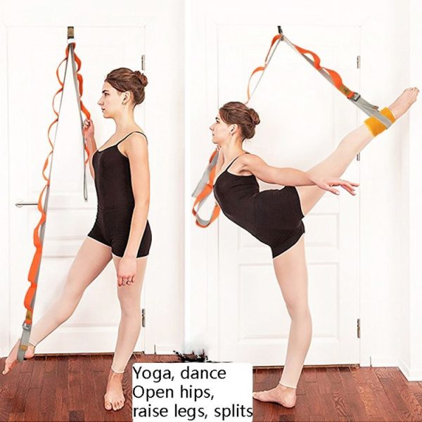 Taekwondo Ballet Dance Yoga Supplies Horizontal Open Rigid Strips Stretching Fork Training Belt (Blue) - Image 5