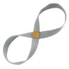 2 PCS Yoga Stretch Belt Cotton Thick Mobius Strip (Gray) - Image 2