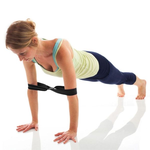 2 PCS Yoga Stretch Belt Cotton Thick Mobius Strip (Gray) - Image 7