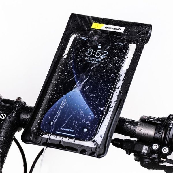 Rhinowalk SK300 Waterproof Bicycle Mobile Phone Bracket Drifting Swimming Cycling Phone Bag (Pink) - Image 5