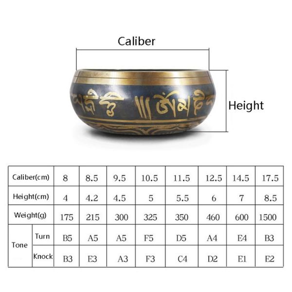 FB02-T8 Buddha Sound Bowl Yoga Meditation Bowl Home Decoration, Random Color And Pattern Delivery, Size: 8cm (Bowl+Small Wooden Stick) - Image 7