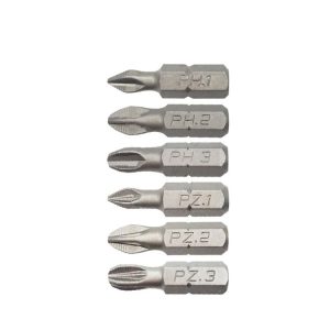 6PCS / set 25mm Strong Magnetic Hand Drill Screwdriver Mouth Anti-Slip Screwdriver Bit