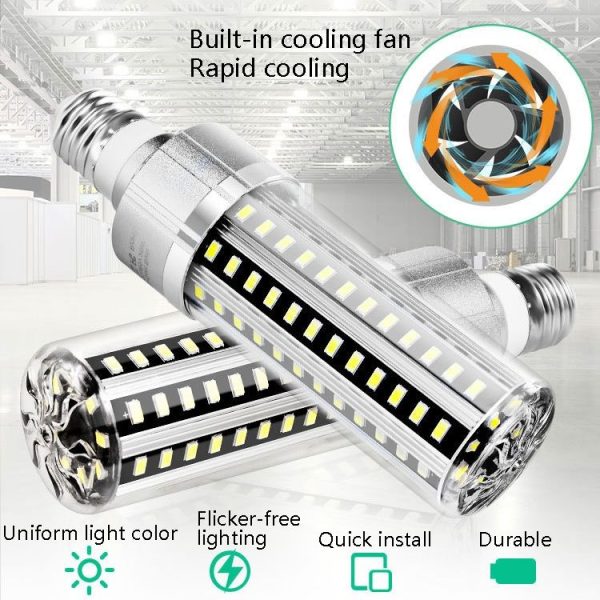 5730 LED Corn Lamp Factory Warehouse Workshop Indoor Lighting Energy Saving Corn Bulb, Power: 35W (E27 6500K (White)) - Image 4