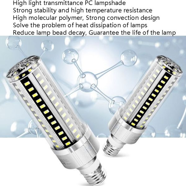 5730 LED Corn Lamp Factory Warehouse Workshop Indoor Lighting Energy Saving Corn Bulb, Power: 35W (E27 6500K (White)) - Image 7