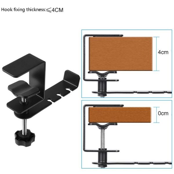 JD053 Game Headphones Bracket 360 Degree Rotatable Metal Headphones Hook - Image 3