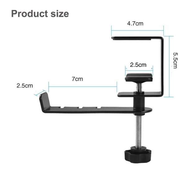 JD053 Game Headphones Bracket 360 Degree Rotatable Metal Headphones Hook - Image 4