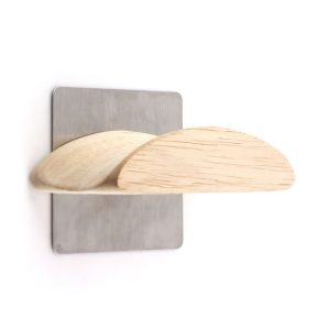 JD047 Wooden Wall-Mounted Earphone Rack Aluminum Alloy Headset Display Stand
