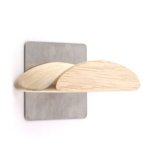 JD047 Wooden Wall-Mounted Earphone Rack Aluminum Alloy Headset Display Stand
