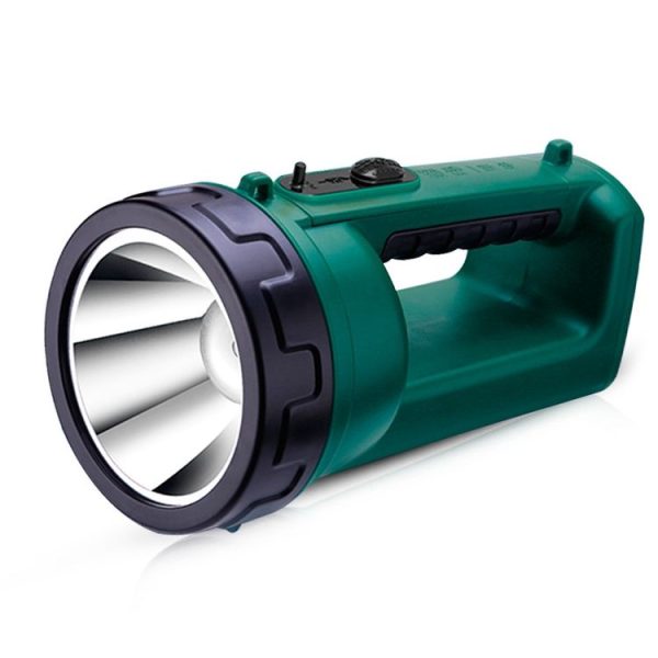 YAGE H103 Strong Light Long Shot LED Searchlight Outdoor Rechargeable High Power Emergency Flashlight (Black Green)