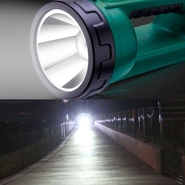 YAGE H103 Strong Light Long Shot LED Searchlight Outdoor Rechargeable High Power Emergency Flashlight (Black Green) - Image 7