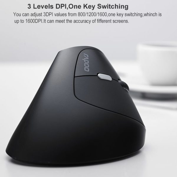 Rapoo MV20 Ergonomic Wireless Silent Vertical Mouse (Silent Version) - Image 4