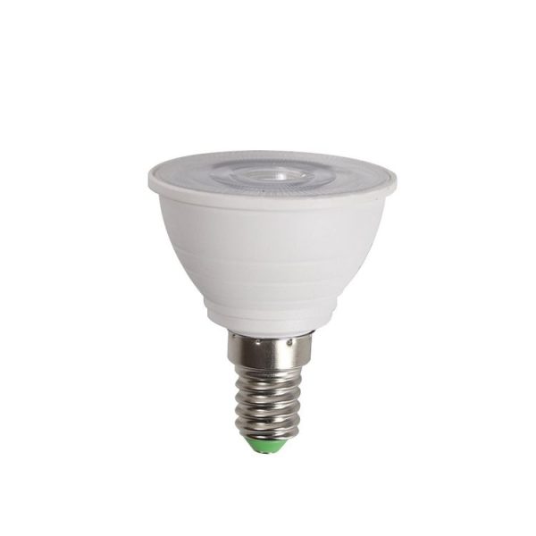 Energy-Saving LED Discoloration Light Bulb Home 15 Colors Dimming Background Decoration Light, Style: Transparent Cover E14 (RGB White) - Image 2
