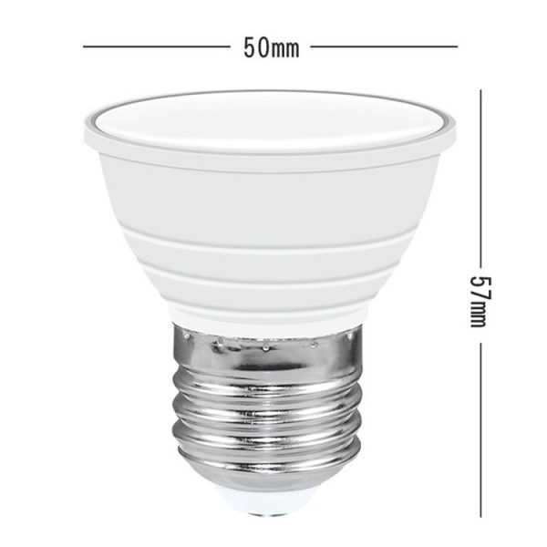 Energy-Saving LED Discoloration Light Bulb Home 15 Colors Dimming Background Decoration Light, Style: Transparent Cover E14 (RGB White) - Image 3