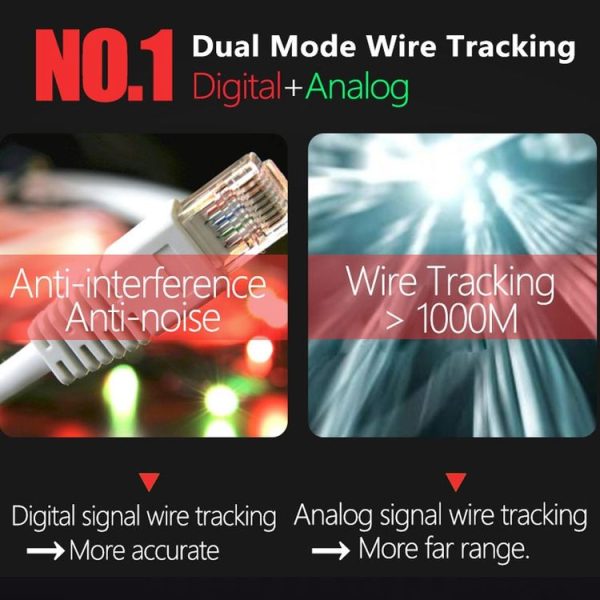 BSIDE FWT82 Analog And Digital Dual-Mode Anti-Interference Intelligent Line Finder Network Cable Tracker - Image 7