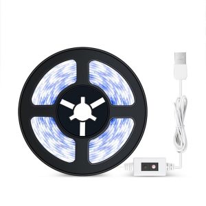 Low Voltage Light Strip LED Hand Scan Induction Flexible Soft Lamp Strip Bedroom Ceiling TV Cabinet Wardrobe Light, Product specifications: Non-waterproof 4m (Cool Light)