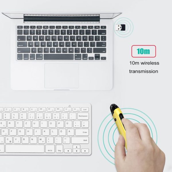 PR-A18 2.4G Charge Mouse Pen Handwritten Glow Wireless Mouse Pen (Green) - Image 6