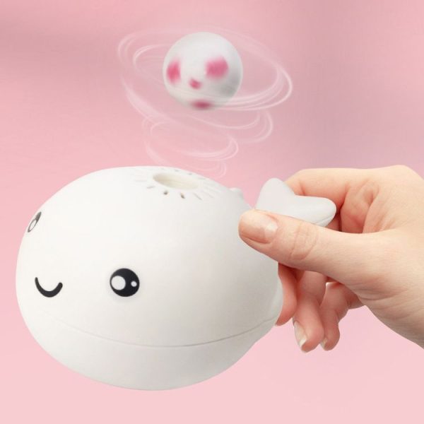 Suspension Ball Electric Fan Toy Children Fun Ocean Whale Suspension Blowing Ball Toy (Pink) - Image 5