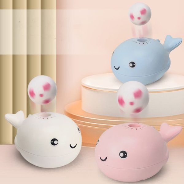 Suspension Ball Electric Fan Toy Children Fun Ocean Whale Suspension Blowing Ball Toy (Pink) - Image 6