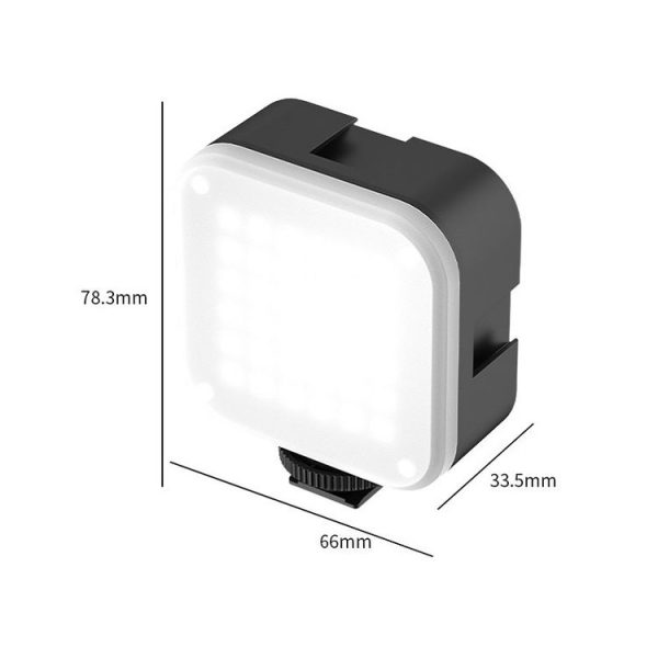 Ulanzi U-Bright Mini Camera 2700k-6500k LED Video Light Vlog Fill Light with Magnetic Soft Cover & 6 Colored Paper & 3 Cold Shoes - Image 2
