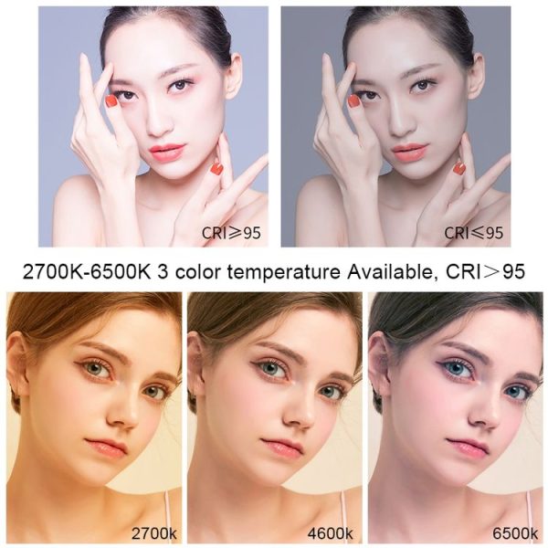 Ulanzi U-Bright Mini Camera 2700k-6500k LED Video Light Vlog Fill Light with Magnetic Soft Cover & 6 Colored Paper & 3 Cold Shoes - Image 5