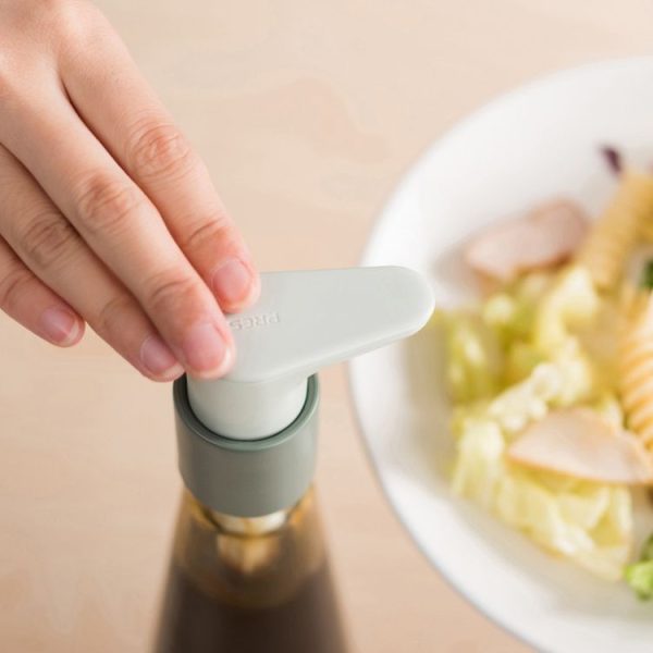Oyster Sauce Bottle Nozzle Pump Head Household Fuel Bottle Squeezer, Specification: Large (Blue) - Image 5