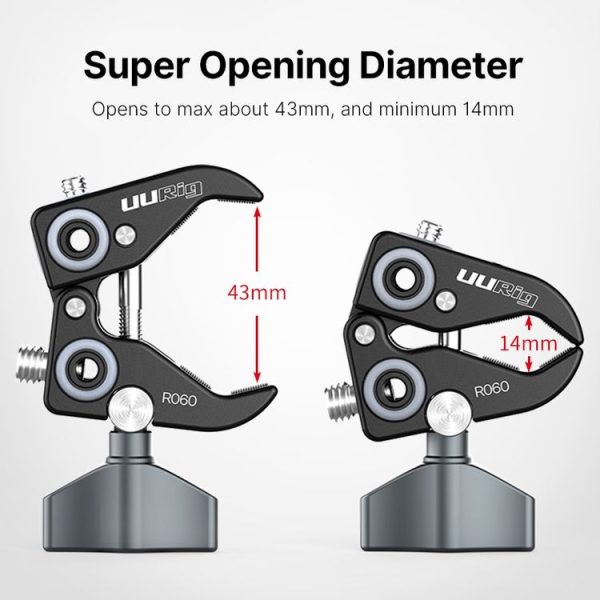 Ulanzi R060 UURig R060 Super Clamp Crab Pliers Clip Expansion Fixed Bracket - Image 6