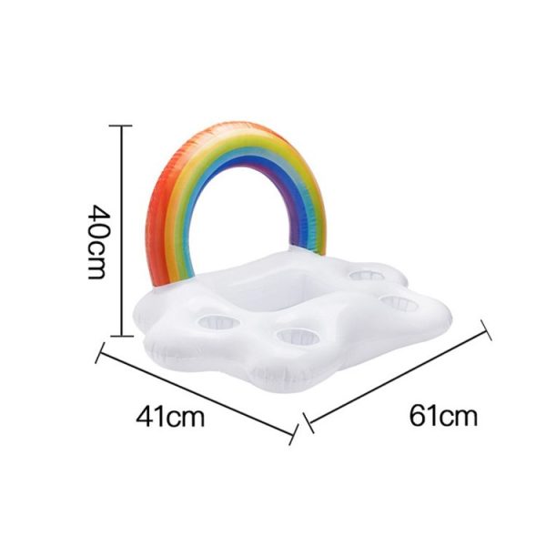 Rainbow Cloud Inflatable Cup Holder Cola Beer Drink Inflatable Water Ice Bar, Size: 60 x 40 x 41cm - Image 3