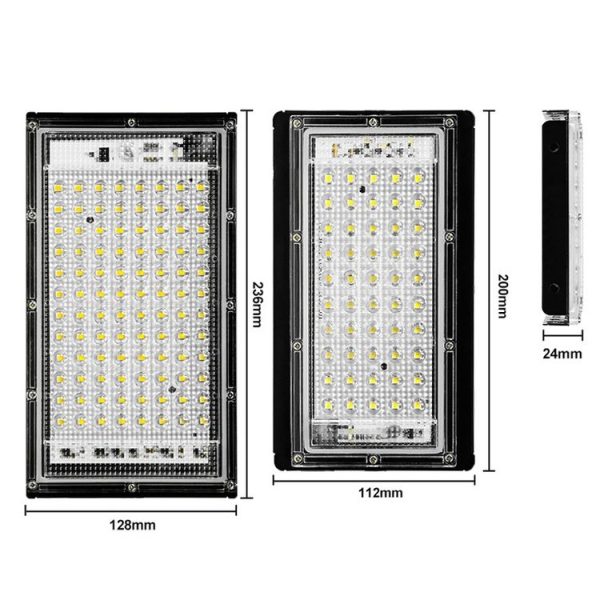 Waterproof LED Flood Light Outdoor Garden Light Construction Site Lighting Project Light, Specs: 50W 50 Beads (Cool White) - Image 3
