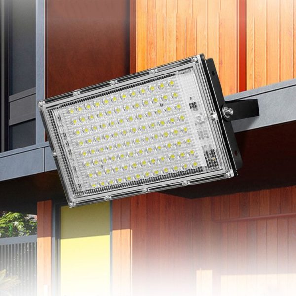 Waterproof LED Flood Light Outdoor Garden Light Construction Site Lighting Project Light, Specs: 50W 50 Beads (Cool White) - Image 7