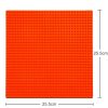32*32 Small Particle DIY Building Block Bottom Plate 25.5*25.5 cm Building Block Wall Accessories Toys for Children (Orange) - Image 2