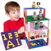32*32 Small Particle DIY Building Block Bottom Plate 25.5*25.5 cm Building Block Wall Accessories Toys for Children (Orange) - Image 7