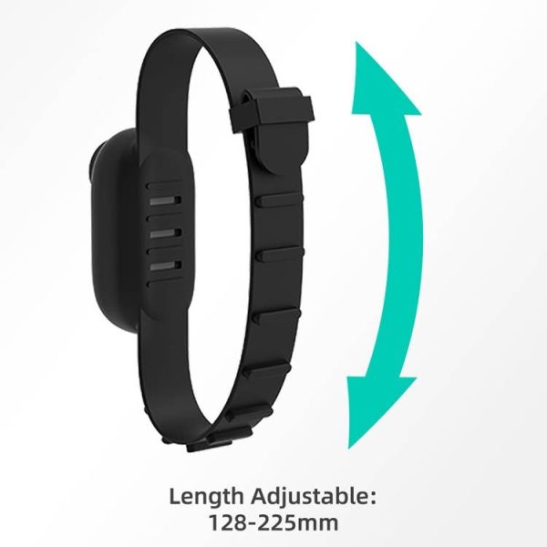 Sunnylife IST-Q9335 Camera Strap Silicone Protective Cover Wristband Palm Backpack Bicycle Strap Cat Collar For Insta360 GO2 (Black) - Image 3