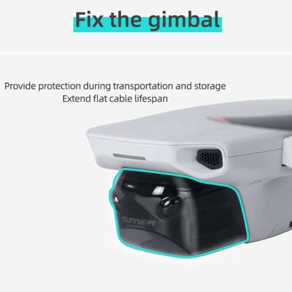 Sunnylife MM2-Q9430 Gimbal Camera Lens Protective Hood Sunshade Cover for DJI Mini 2 / Mavic Mini (Transparent Black) - Image 3