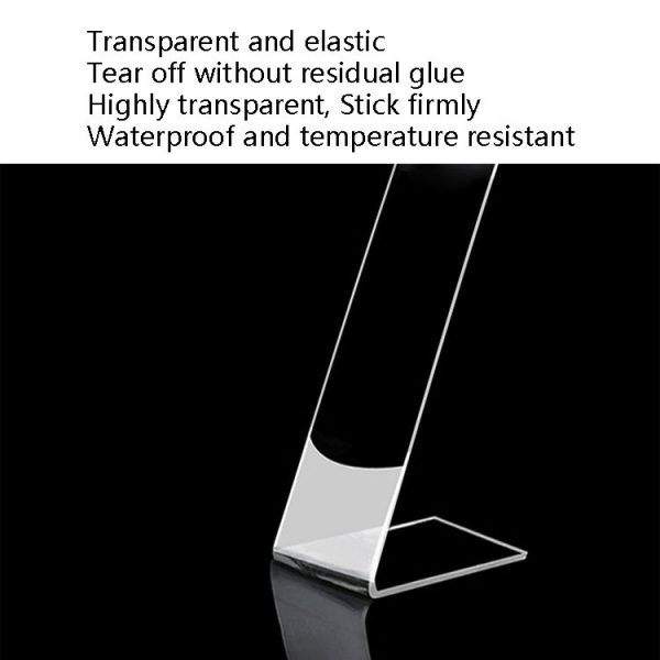 2x30x2000mm Transparent Double-Sided Adhesive Nanotic Tape Water Washing Non-Trace Tape - Image 3