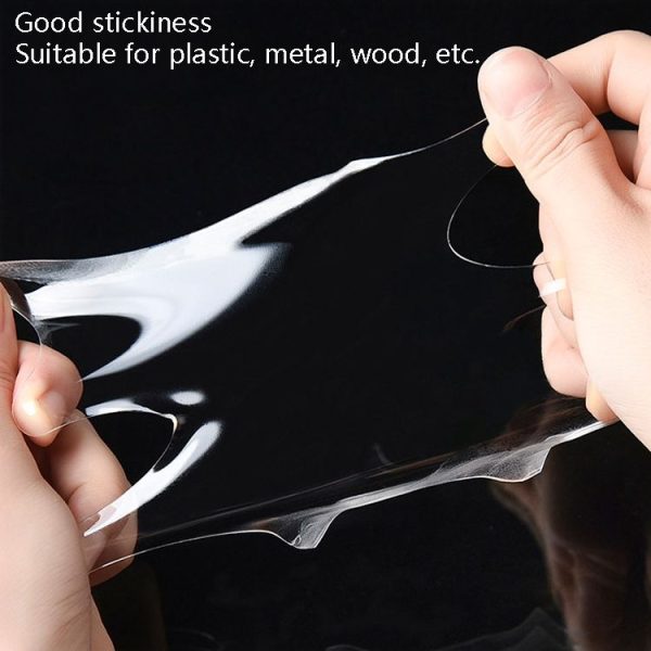 2x30x2000mm Transparent Double-Sided Adhesive Nanotic Tape Water Washing Non-Trace Tape - Image 4