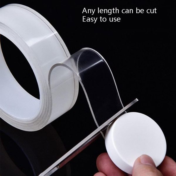 2x30x2000mm Transparent Double-Sided Adhesive Nanotic Tape Water Washing Non-Trace Tape - Image 5