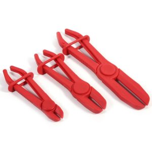 3 PCS / Set Car Nylon Hose Clamp Tool Set Brake Fuel Water Line Clamp Plier (Red)