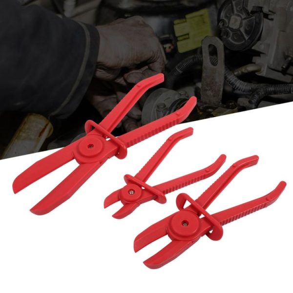 3 PCS / Set Car Nylon Hose Clamp Tool Set Brake Fuel Water Line Clamp Plier (Red) - Image 5