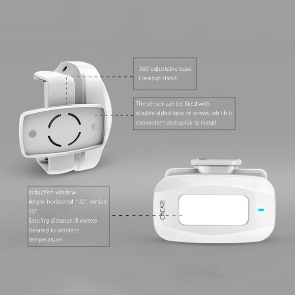 CACAZI C12 Home Sensor Wireless Remote Control Doorbell Long-Distance Door Welcome Device - Image 5