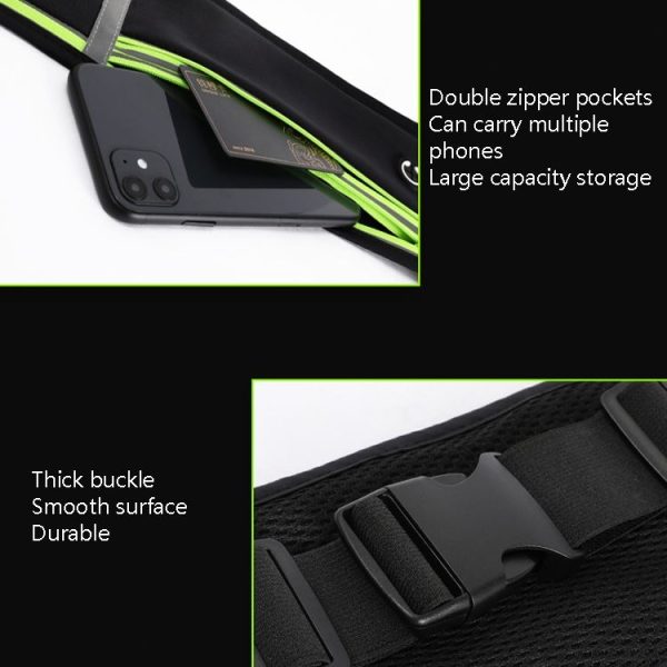 CWILKES MF-008 Outdoor Sports Fitness Waterproof Waist Bag Phone Pocket, Style: With Water Bottle Bag (Orange) - Image 4