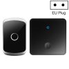 CACAZI FA50 1 For 1 Push-button Self-generating Wireless Doorbell, Plug: EU Plug (Black)