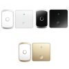 CACAZI FA50 1 For 1 Push-button Self-generating Wireless Doorbell, Plug: EU Plug (Black) - Image 2