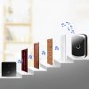 CACAZI FA50 1 For 1 Push-button Self-generating Wireless Doorbell, Plug: EU Plug (Black) - Image 7