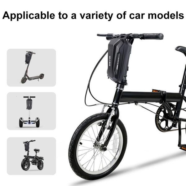 WILD MAN Electric Sooter Hard Shell EVA Front Bag Folding Bicycle Bag, Size: 2L - Image 3