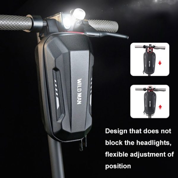 WILD MAN Electric Sooter Hard Shell EVA Front Bag Folding Bicycle Bag, Size: 2L - Image 6