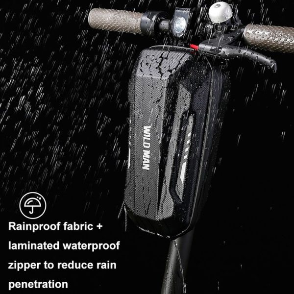 WILD MAN Electric Sooter Hard Shell EVA Front Bag Folding Bicycle Bag, Size: 2L - Image 7