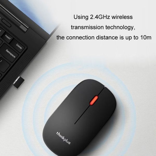 Lenovo Thinkplus M80 Office Lightweight Ergonomic Laptop Mouse, Specification: Wireless - Image 6