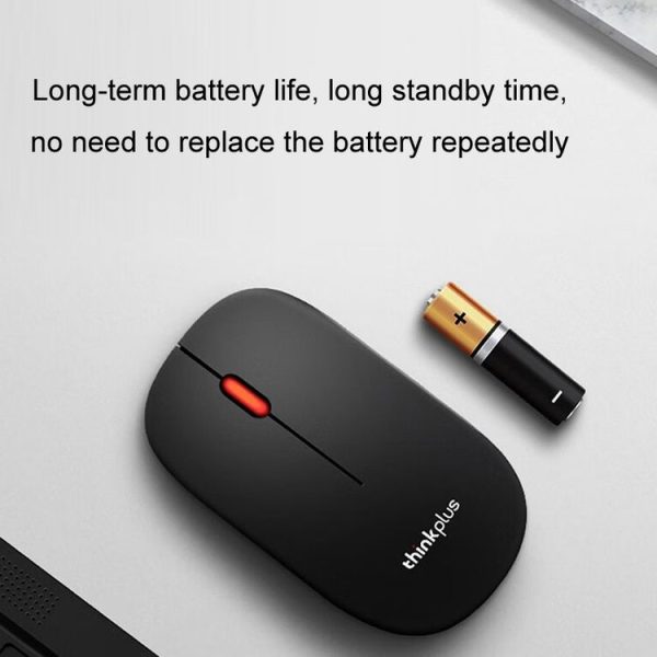 Lenovo Thinkplus M80 Office Lightweight Ergonomic Laptop Mouse, Specification: Wireless - Image 8