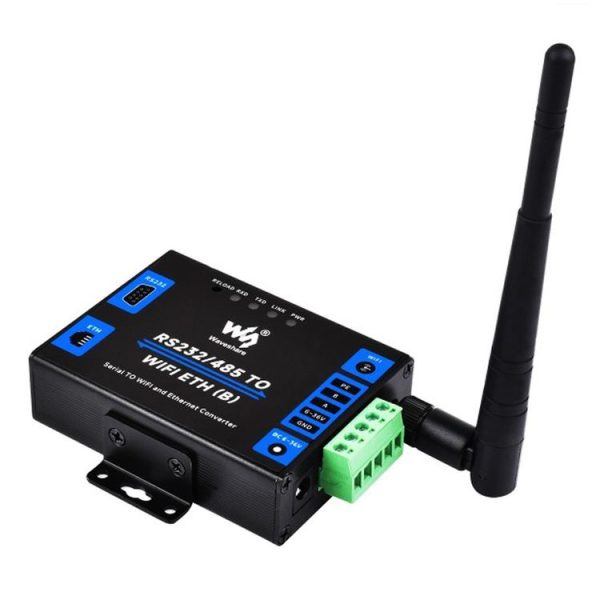 Waveshare Industrial Grade Serial Server RS232 / 485 to WiFi / Ethernet RJ45 Network Port - Image 2